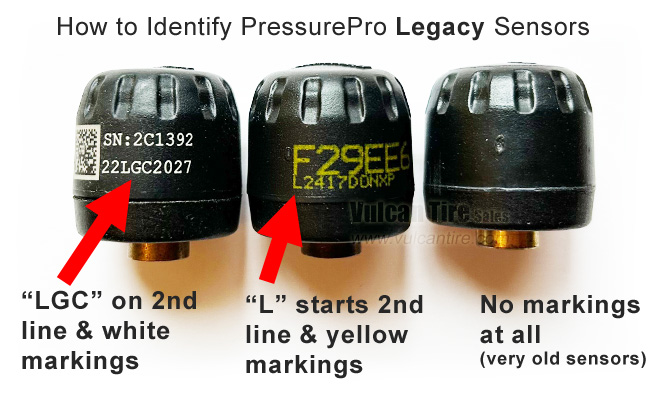 PressurePro legacy sensor identification.